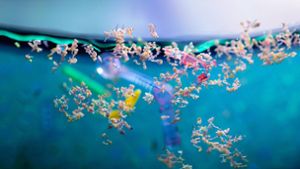 Mikroplastik schwimmt im Ozean. Foto: Imago/Pond5 Images