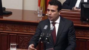 Der mazedonische Ministerpräsident Zoran Zaev Foto: AP
