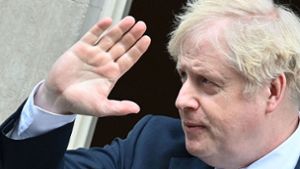 Boris Johnson sagt seinem Amt good bye. Foto: AFP/Justin Tallis