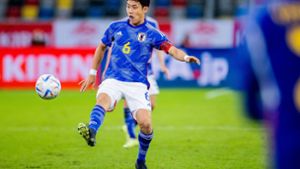 Ex-VfB-Profi Wataru Endo ist mittlerweile Kapitän der Japaner. Foto: dpa/Rolf Vennenbernd