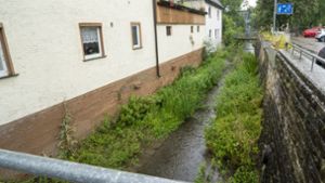 Bei extremem Starkregen drohen in  Renningen  in den Gebieten um den Rankbach potenziell Schäden durch Überschwemmungen. Foto: Jürgen Bach