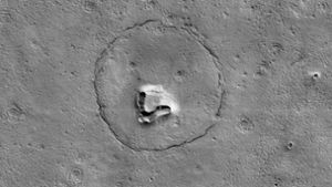 Ein Bär auf dem Mars – echt jetzt? Foto: Nasa/JPL-Caltech/University of Arizona