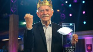 Glücklicher Sieger: Werner Hansch bekam beim „Promi Big Brother“-Finale die meisten Zuschauerstimmen. Foto: dpa/Henning Kaiser