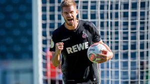 Hattrick und das Tor zum 8:1: Ex-VfB-Stürmer Simon Terodde trifft im Pokal für die Kölner und setzt damit ein Ausrufezeichen. Foto: Getty Images Europe