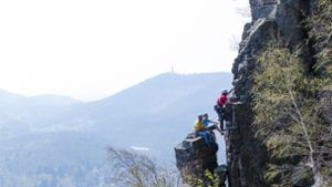 Der Battert bei Baden-Baden gilt als Kletterparadies. Foto: Panico Alpinverlag/Ronald Nordmann