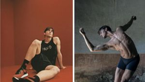 Matteo Miccini ist ein Bühnenprofi und weiß, wie man sich in Szene setzt - als Modell und als Tänzer. Foto: Hugo Boss, Giovanni Vecchi