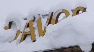 In Davos liegen derzeit 140 Zentimeter Schnee. Foto: AP