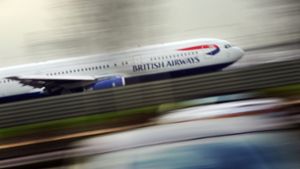 Am schnellsten war eine Maschine der British Airways. Sie benötigte für die Strecke nur  vier Stunden und 56 Minuten (Symbolbild). Foto: AFP/ADRIAN DENNIS