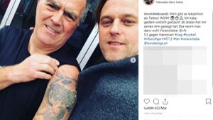 Ex-VfB-Torhüter Timo Hildebrand mit einem sichtlich bekennenden Fan. Foto: Screenshot Instagram/timohildebrand1