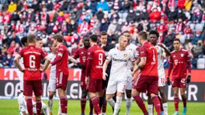 FC Bayern im Spiel gegen Leverkusen Foto: dpa/Sven Hoppe