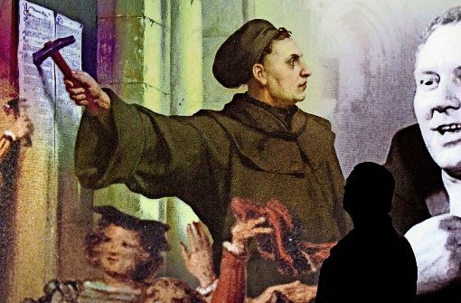 So stellt sich ein Künstler den Thesenanschlag Martin Luthers vor. Foto: AP