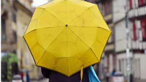 Die Regenschirme müssen in den nächsten Tagen wohl wieder gezückt werden. Foto: dpa/Martin Schutt