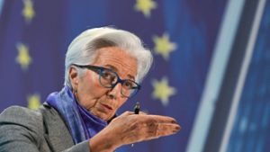 EZB-Präsidentin Lagarde kündigte weitere Zinserhöhungen an. Foto: dpa/Arne Dedert