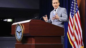 Sprecher John Kirby vom US-Verteidigungsministerium will beruhigen. Foto: AFP/ALEX WONG