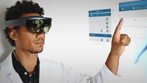 Dieses System sammelt  Daten und übermittelt sie: Augmented-Reality-Brillen sollen künftig  bessere Ferndiagnosen ermöglichen. Foto: nomadeec