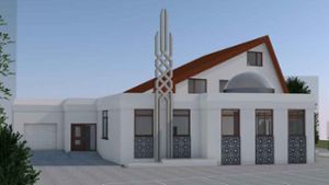 So hätte die Moschee laut den  Plänen der Ahmadiyya-Gemeinschaft aussehen können. Foto: Ahmadiyya Muslim Jamaat