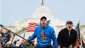 Entfesselte Randalierer bei ihrem Angriff auf die US-amerikanische Demokratie am 6. Januar 2021 Foto: WITTERS/JoelMarklund