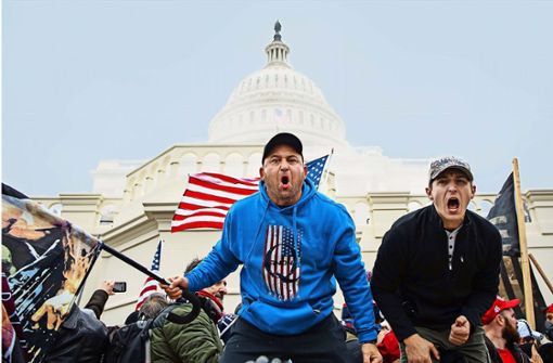 Entfesselte Randalierer bei ihrem Angriff auf die US-amerikanische Demokratie am 6. Januar 2021 Foto: WITTERS/JoelMarklund