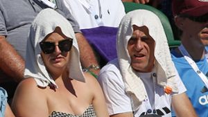 Auch in London leiden die Menschen unter der Hitze – wie hier beim Tennis-Turnier in Wimbledon. Foto: picture alliance/dpa