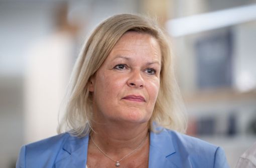 Als Spitzenkandidatin für die SPD ist Nancy Faeser in Hessen gerade im Wahlkampf. Foto: imago/Political-Moments