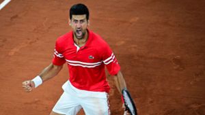Novak Djokovic besiegte in seinem Viertelfinale Matteo Berrettini. Foto: AFP/MARTIN BUREAU