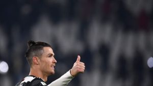 Na bitte: Ronaldo darf mit Juve die Meisterschaft feiern. Foto: AFP/Marco