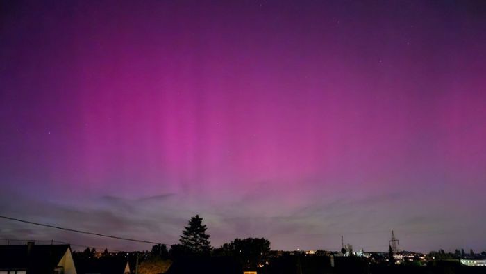 Himmelsleuchten über der Region: Spektakuläre Polarlichter verzaubern Stuttgart