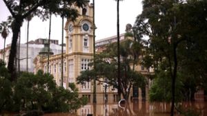 Das historische Zentrum der Stadt Porto Alegre ist völlig überflutet. Foto: AFP/ANSELMO CUNHA